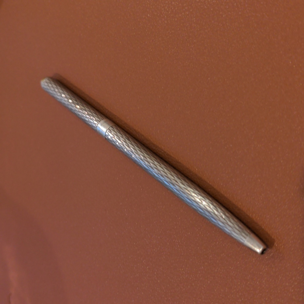 Vintage Tiffany Co diamond cut sterling silver 925 purse pen from 1980s